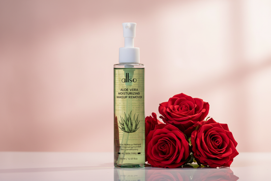 Allso makeup remover large with roses on the side