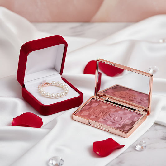 Powder Blush with Jewelry