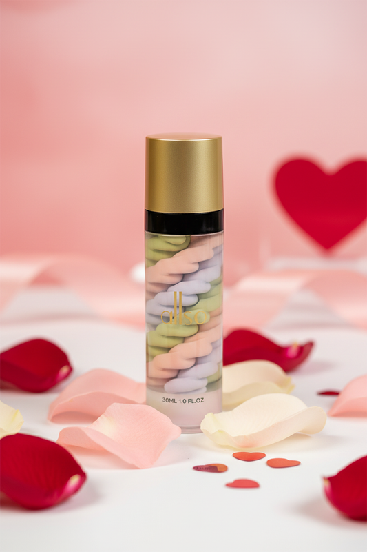 Primer prominently featured with Valentine's accents